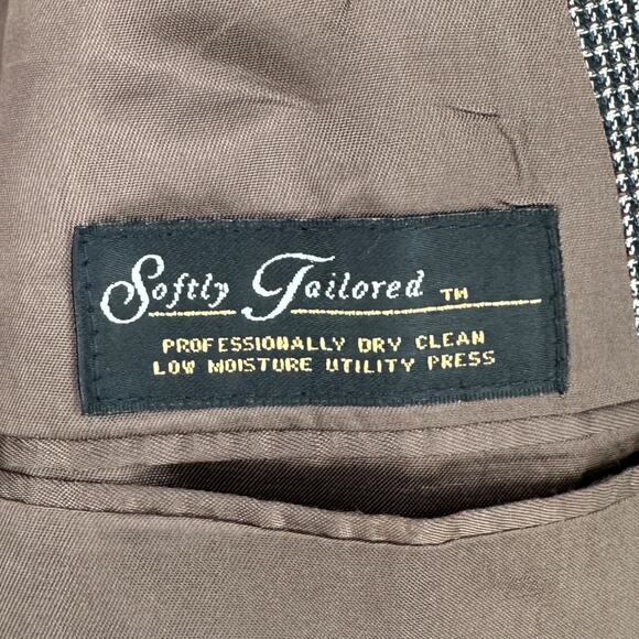 Hart Schaffner Marx Gray Tweed Notched Lapel Single Vent Blazer Jacket 48 R - Picture 4 of 10